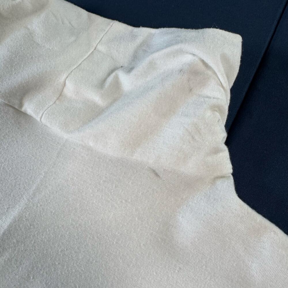 New Directions Petite White Mock Neck Puff Sleeve Top PM - Picture 8 of 10
